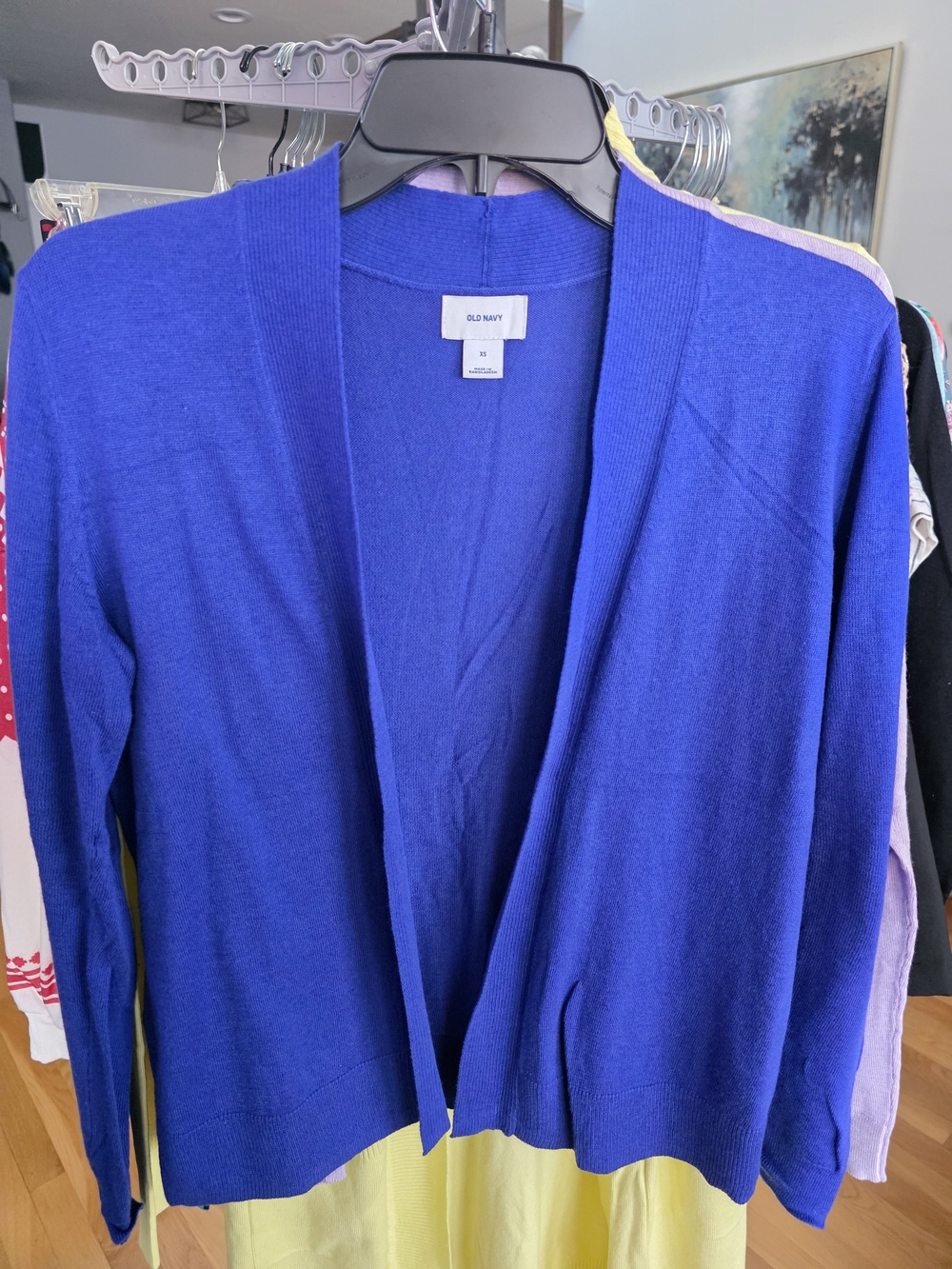 Old Navy Women's Royal Blue Open Cardigan